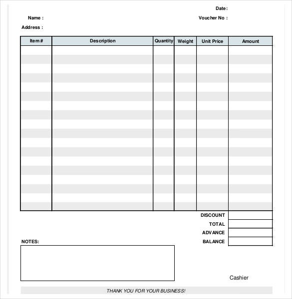 Free excel payment voucher template download